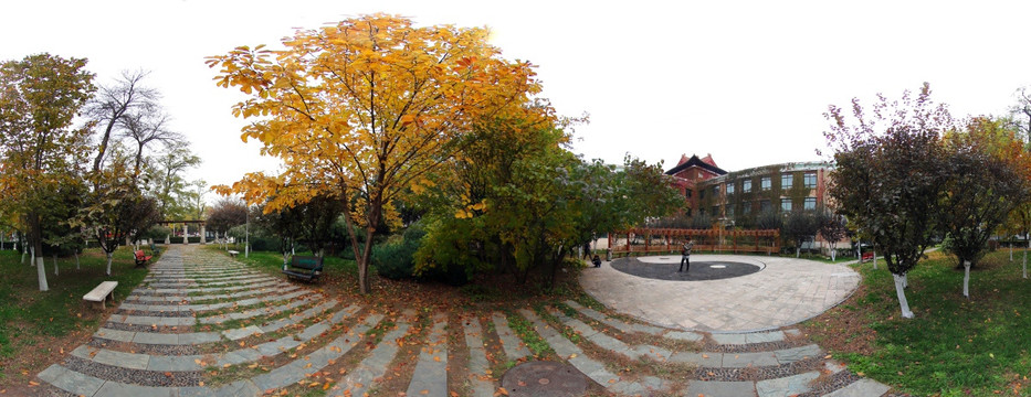 中国矿业大学北京秋色全景