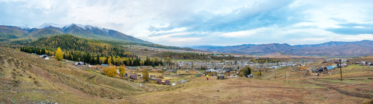 白哈巴村高清超宽大画幅全景