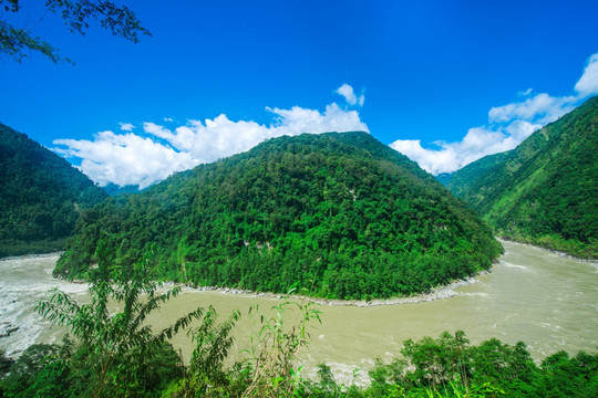 雅鲁藏布大峡谷 山水风光