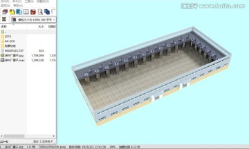 涂料厂罐子化工厂室内鸟瞰图