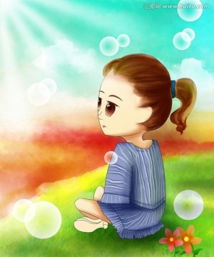 卡通小美女 手機(jī)殼本本封面