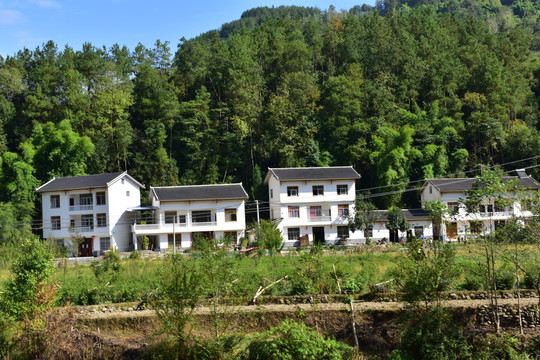 湖北恩施市麂子渡村落风光风景