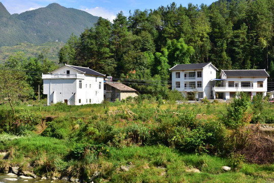 湖北恩施市麂子渡村落风光风景