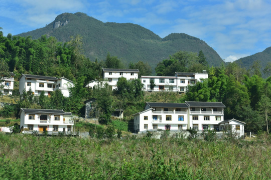 湖北恩施市麂子渡村落风光风景