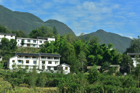 湖北恩施市麂子渡村落风光风景