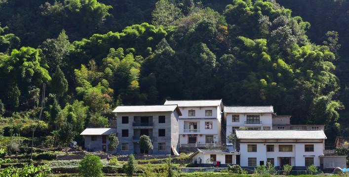 湖北恩施市麂子渡村落风光风景