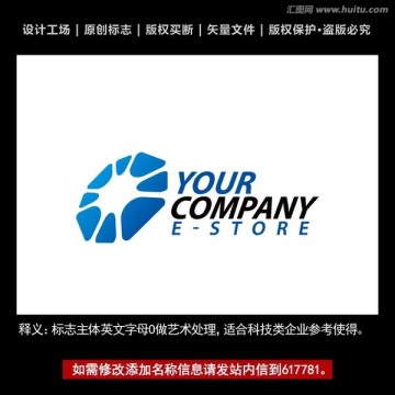 字母O O标志logo设计