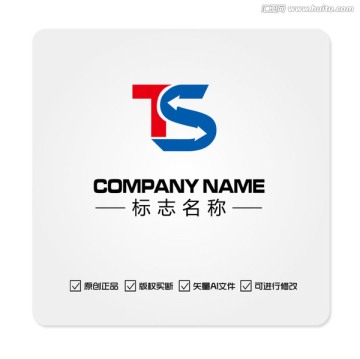 TS速度快递运输电子logo