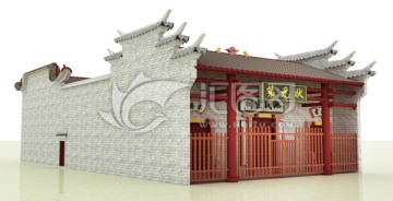 傳統(tǒng)建筑入口模型設計