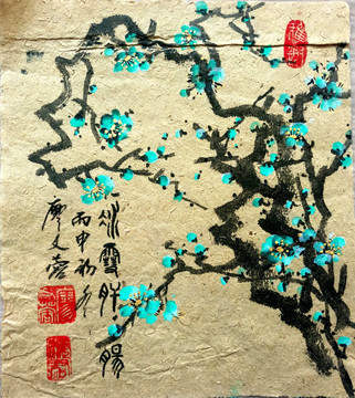 中國畫梅花