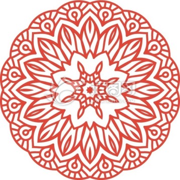 經(jīng)典矢量花紋