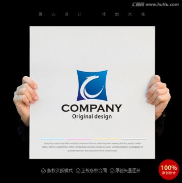 龙logo C字母logo