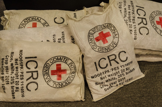 红十字会救援物资 人道主义援助