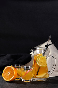 橙子水果茶