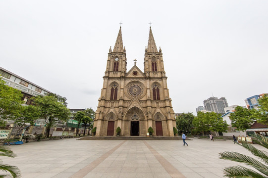 石室圣心大教堂全景