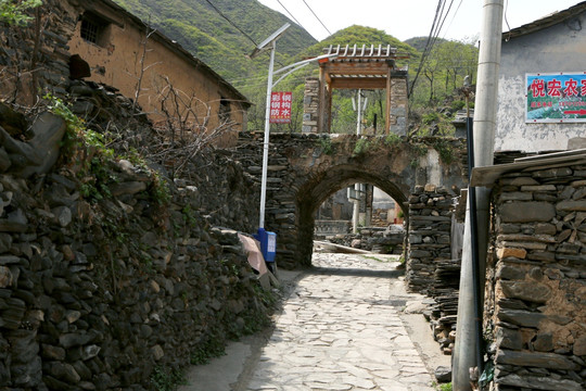 京西古村落水峪村