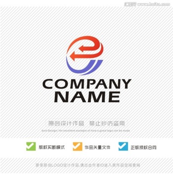 E字母 LOGO设计