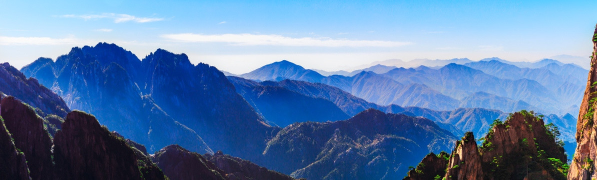 黄山 山峦全景