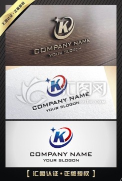 K字母大氣LOGO設(shè)計