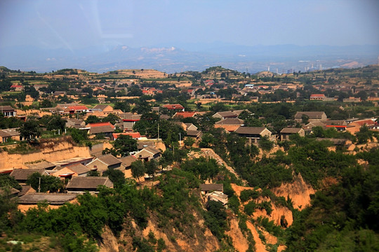 黄土高原 田野 田园