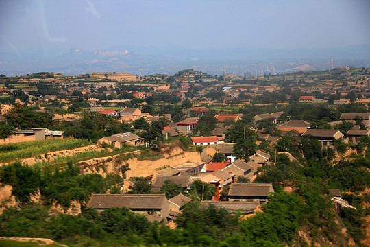 黄土高原 田野 田园