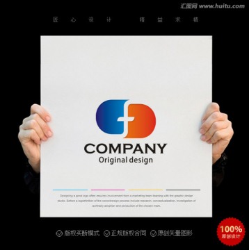 F字母logo 字母DF標(biāo)志