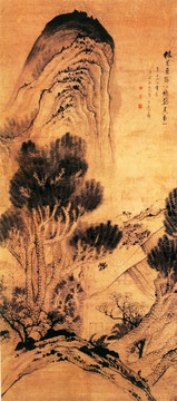 原濟 采菊圖
