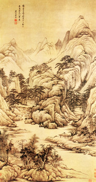黃鼎 山水圖