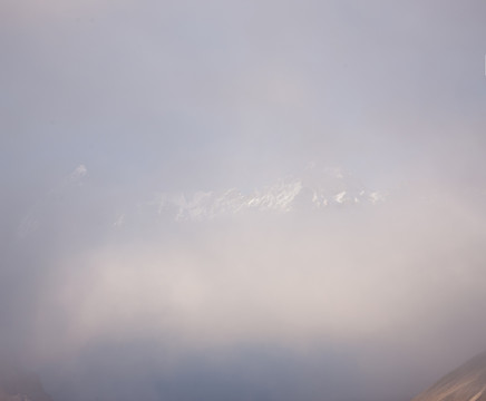 然乌湖的雪山