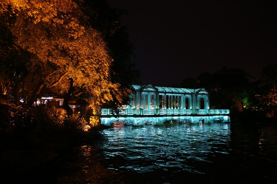 桂林桥梁夜景