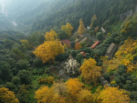 四川白岩寺秋色