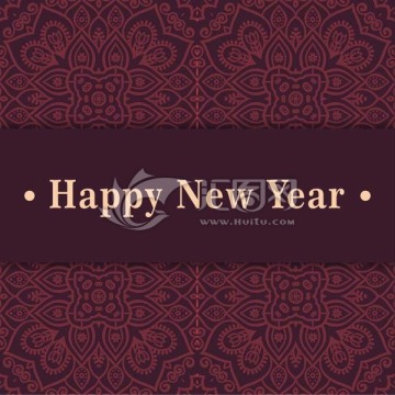 新年海報(bào)花紋
