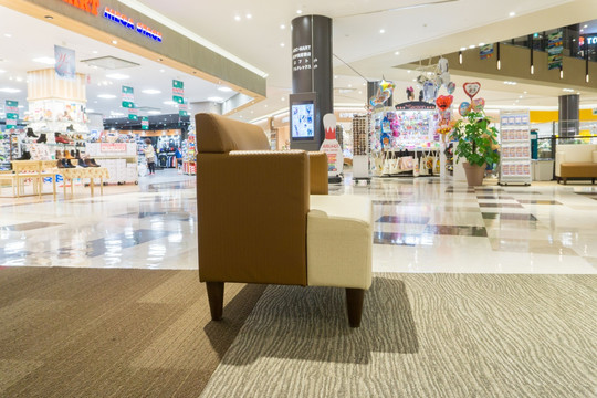 沙发休息椅 商场休息区