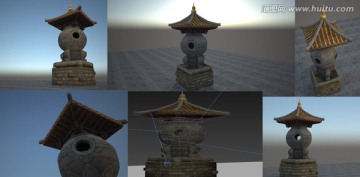 3DSMAX模型中国古典香炉