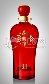 紅色酒瓶