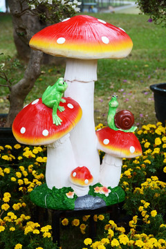 雕塑蘑菇