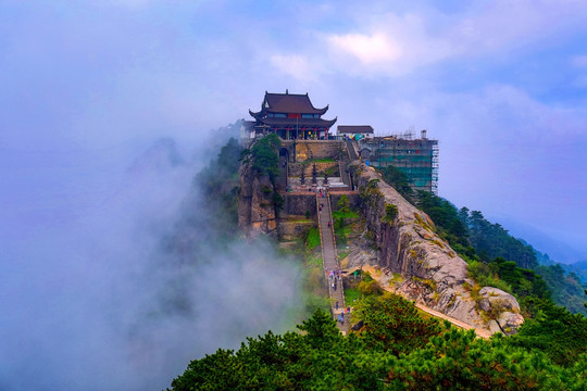 九华山 天台日落