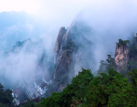 九华山 天台日落