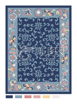 抽象地毯 欧式地毯 客厅地毯图