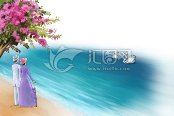 海邊插畫(huà)