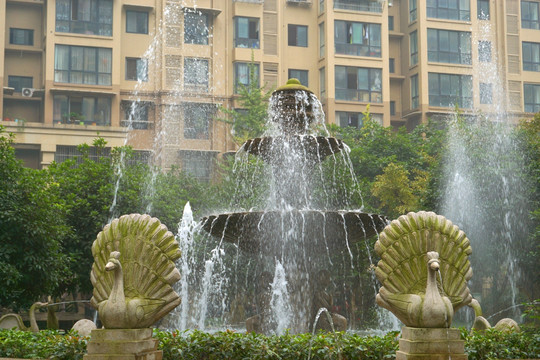 高档住宅小区 水景造景喷泉雕塑