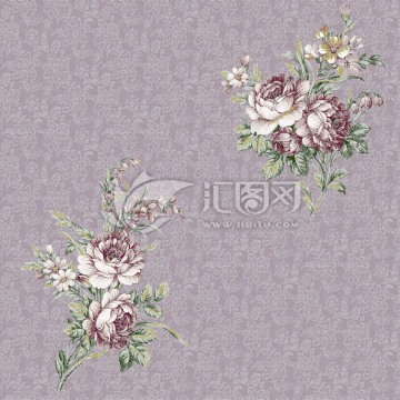 高清分通道 花卉墻紙