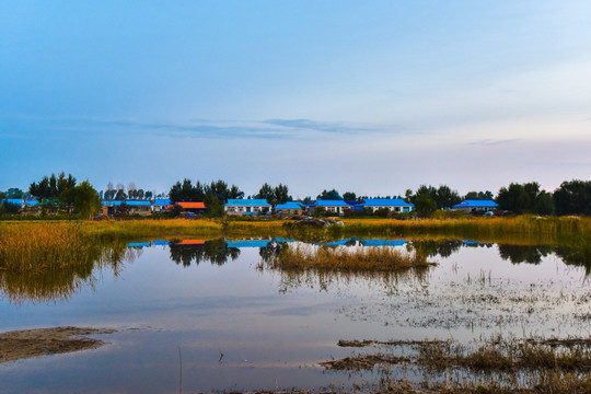 查干湖景区东北村庄