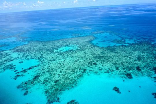 海景浅海环礁珊瑚礁浅滩大堡礁