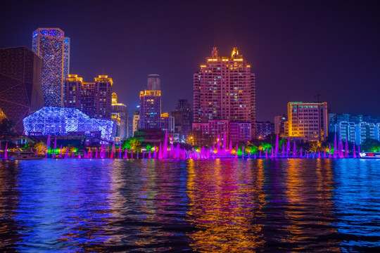 柳州风情港夜景