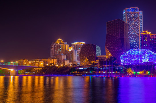 柳州风情港夜景