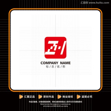 ZH字母logo ZH标志