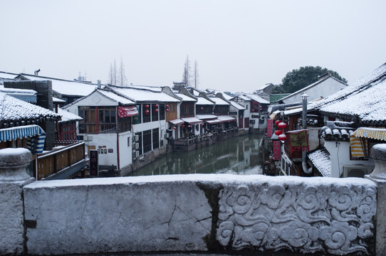 泰安桥 雪景