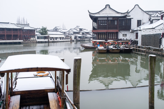 朱家角 雪景