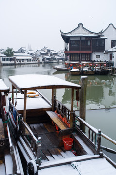 朱家角 雪景